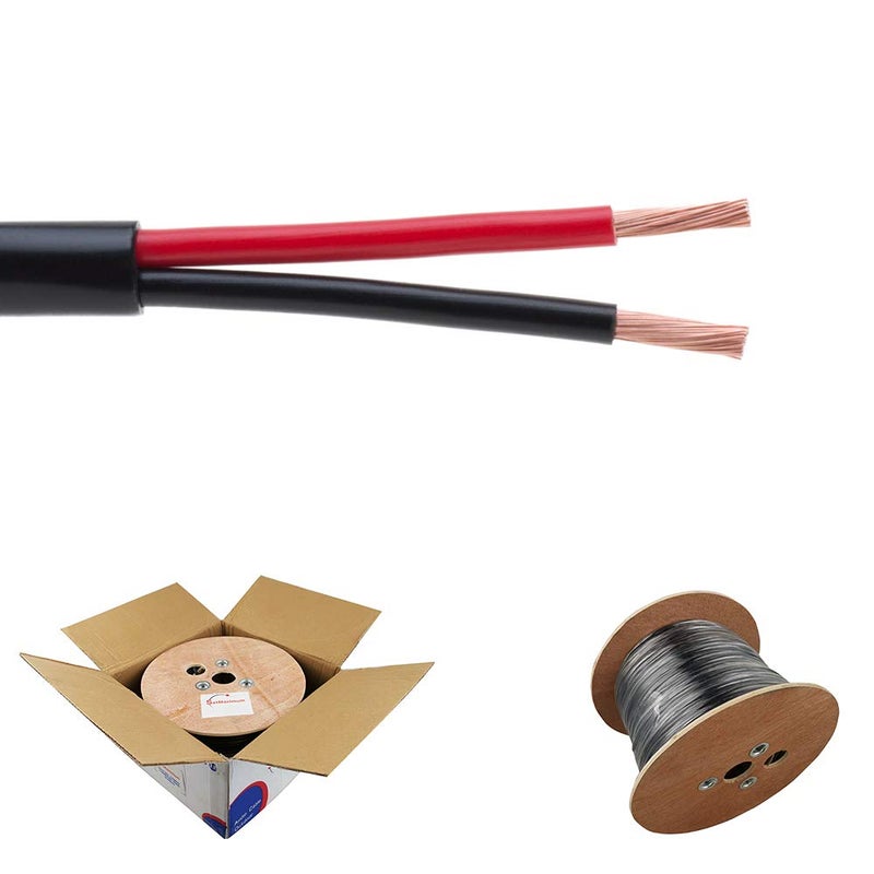 Satmaximum 14/2 250FT Outdoor Speaker Wire Copper Clad Aluminum, Stranded Bulk Audio Cable | CL2, Direct Burial, UV Resistant - Image 1